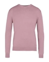 Bramante Man Sweater Pastel Pink Size 46 Cotton