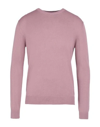 Bramante Man Sweater Pastel Pink Size 46 Cotton