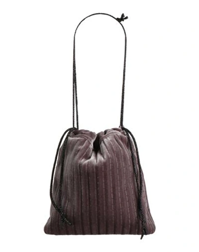 Anita Bilardi Woman Shoulder Bag Khaki Size - Textile Fibers In Beige