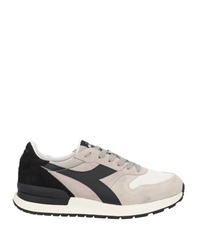 Diadora Heritage Man Sneakers Light Grey Size 9.5 Leather, Textile Fibers