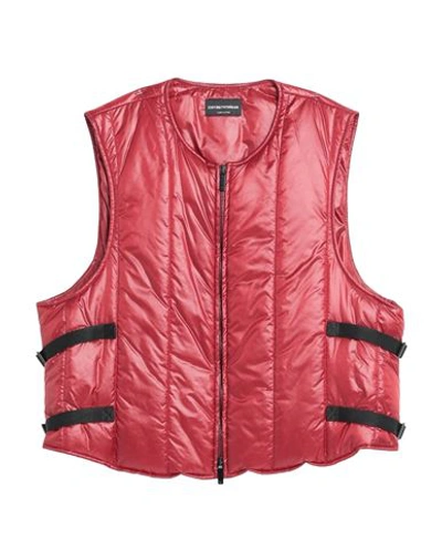 Emporio Armani Man Jacket Red Size 40 Polyamide, Pvc - Polyvinyl Chloride, Polyester, Polyurethane,