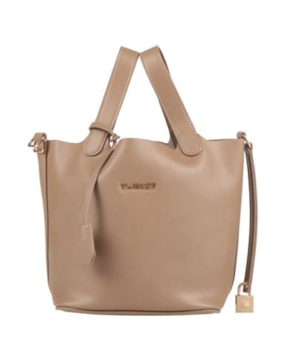 Twinset Woman Handbag Light Brown Size - Soft Leather In Beige