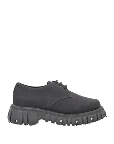 Phileo Man Lace-up Shoes Black Size 9 Textile Fibers