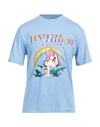 Sunset Soldiers Man T-shirt Light Blue Size L Cotton In Blue