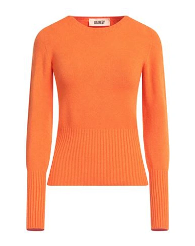 Dairesy Woman Sweater Orange Size L Viscose, Polyester, Polyamide