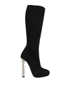 Julia Haart Woman Knee Boots Black Size 11 Soft Leather In Black