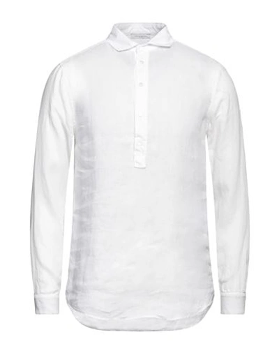 Paolo Pecora Man Shirt White Size 16 Cotton
