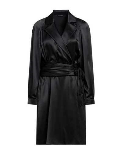 Emporio Armani Woman Short Dress Black Size 8 Silk