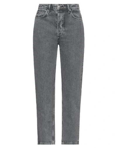 Rag & Bone Woman Jeans Charcoal Size 28 Cotton In Grey