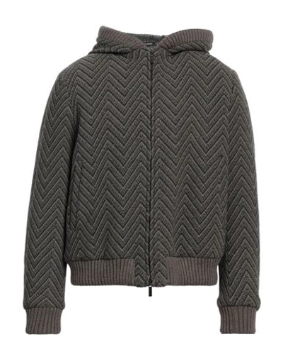 Emporio Armani Man Jacket Lead Size 46 Virgin Wool In Grey