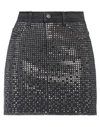 Dimora Woman Denim Skirt Charcoal Size 4 Cotton, Elastane In Grey