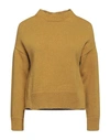 Alpha Studio Woman Sweater Mustard Size 12 Wool, Alpaca Wool, Polyamide In Yellow