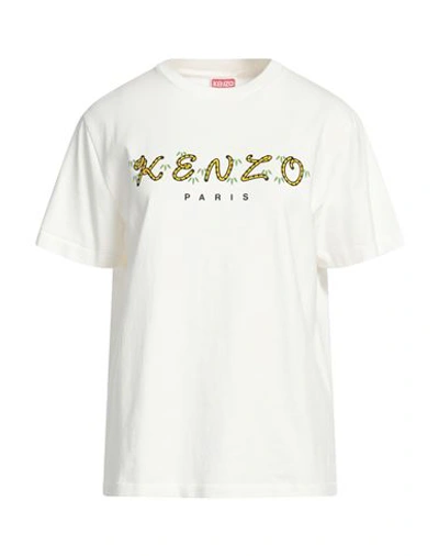 Kenzo Woman T-shirt White Size M Cotton