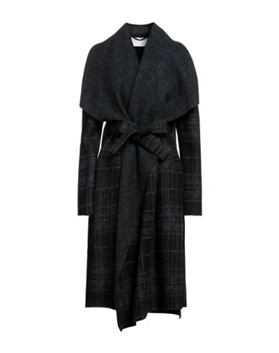 Harris Wharf London Woman Coat Midnight Blue Size 4 Wool