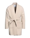 Costumein Man Coat Beige Size 42 Wool, Polyamide In Beige