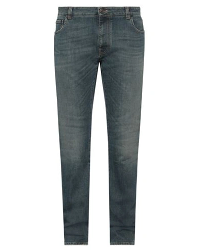 Etro Man Jeans Blue Size 40 Cotton, Elastane, Polyester