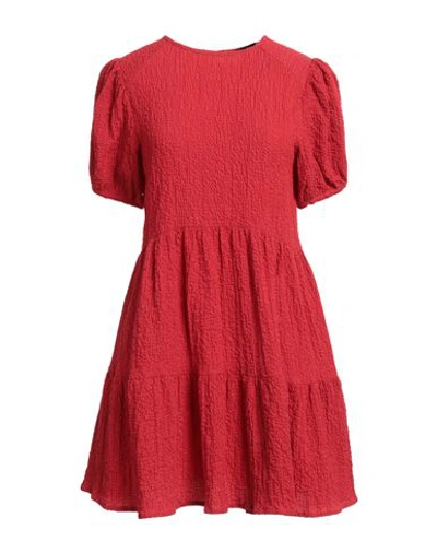 Desigual Woman Mini Dress Red Size M Tencel Lyocell, Polyester, Elastane