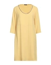 Hanita Woman Short Dress Yellow Size 10 Polyester
