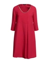 Hanita Woman Short Dress Garnet Size 6 Polyester In Red