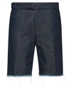 Lanvin Man Denim Shorts Blue Size 31 Cotton, Linen In Blue