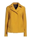 Dolce & Gabbana Woman Coat Mustard Size 6 Wool, Polyamide In Yellow