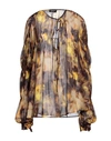 Dondup Woman Blouse Mustard Size 12 Viscose In Yellow