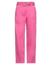 Philosophy Di Lorenzo Serafini Woman Pants Fuchsia Size 4 Wool, Elastane In Pink