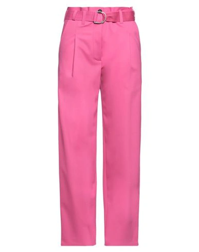 Philosophy Di Lorenzo Serafini Woman Pants Fuchsia Size 4 Wool, Elastane In Pink