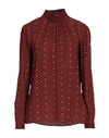 Caliban Woman Top Brown Size 8 Viscose, Elastane In Brown