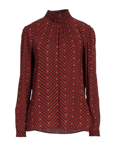 Caliban Woman Top Brown Size 8 Viscose, Elastane