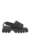 Copenhagen Studios Woman Sandals Black Size 8 Textile Fibers In Black