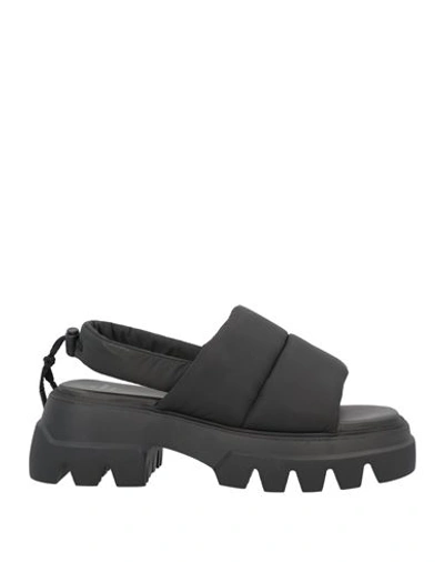 Copenhagen Studios Woman Sandals Black Size 8 Textile Fibers