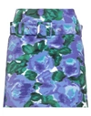 Richard Quinn Woman Mini Skirt Purple Size 8 Polyester In Purple