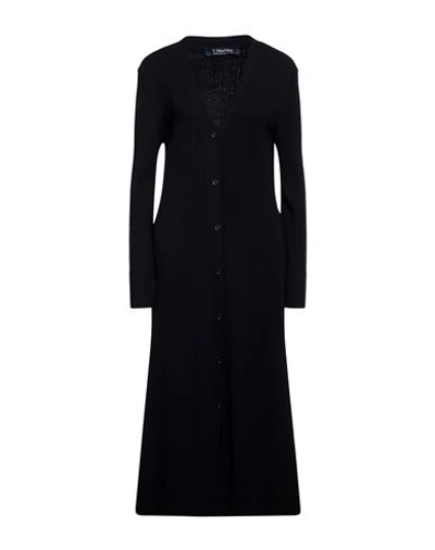 's Max Mara Woman Midi Dress Midnight Blue Size S Virgin Wool, Polyester