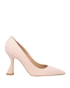 Deimille Woman Pumps Light Pink Size 12 Soft Leather