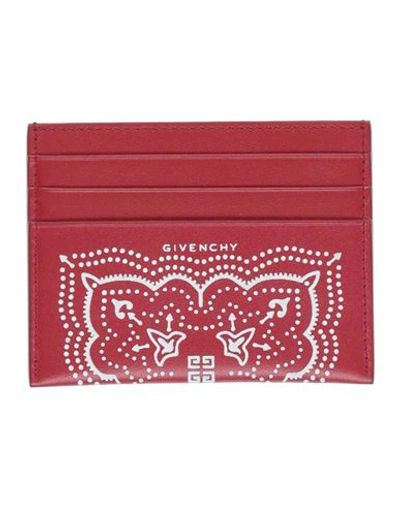Givenchy Man Document Holder Red Size - Calfskin In Red