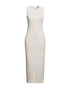 Rag & Bone Woman Midi Dress Ivory Size M Cotton, Modal, Linen, Elastane, Rayon In White