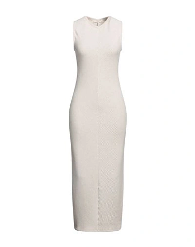 Rag & Bone Woman Midi Dress Ivory Size M Cotton, Modal, Linen, Elastane, Rayon In White