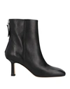 Aeyde Aeydē Woman Ankle Boots Black Size 8 Soft Leather In Black