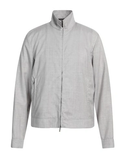 Emporio Armani Man Sweatshirt Light Grey Size 46 Wool