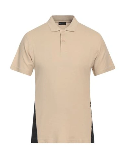 Skill Officine Skill_officine Man Polo Shirt Beige Size 0 Cotton