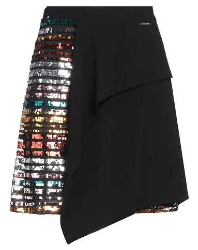 Marani Woman Mini Skirt Black Size 4 Polyester, Elastane