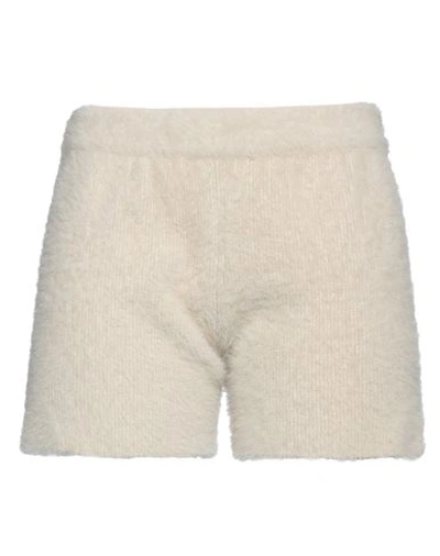 Jacquemus Woman Shorts & Bermuda Shorts Beige Size 8 Polyamide, Elastane