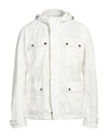 Herno Laminar Man Jacket White Size 42 Cotton, Polyester