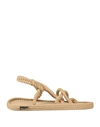 Bohonomad Woman Espadrilles Camel Size 10 Polypropylene In Beige