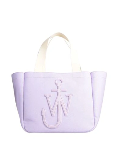 Jw Anderson Woman Shoulder Bag Lilac Size - Textile Fibers In Purple