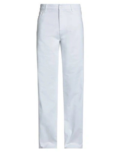 Raf Simons Man Denim Pants White Size 33 Cotton