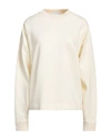 Scaglione Woman Sweatshirt Ivory Size M Cotton In White