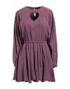 Desigual Woman Short Dress Mauve Size Xl Tencel Lyocell In Purple