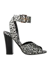 Tom Ford Woman Sandals Black Size 10 Viscose, Silk, Brass, Soft Leather In Black